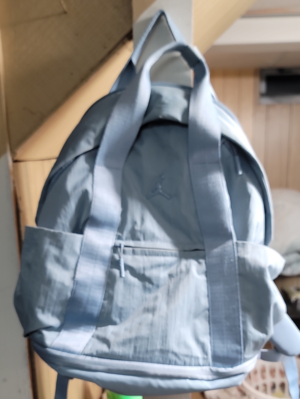 Jordan Light Blue Casual Backpack with Front Pocket